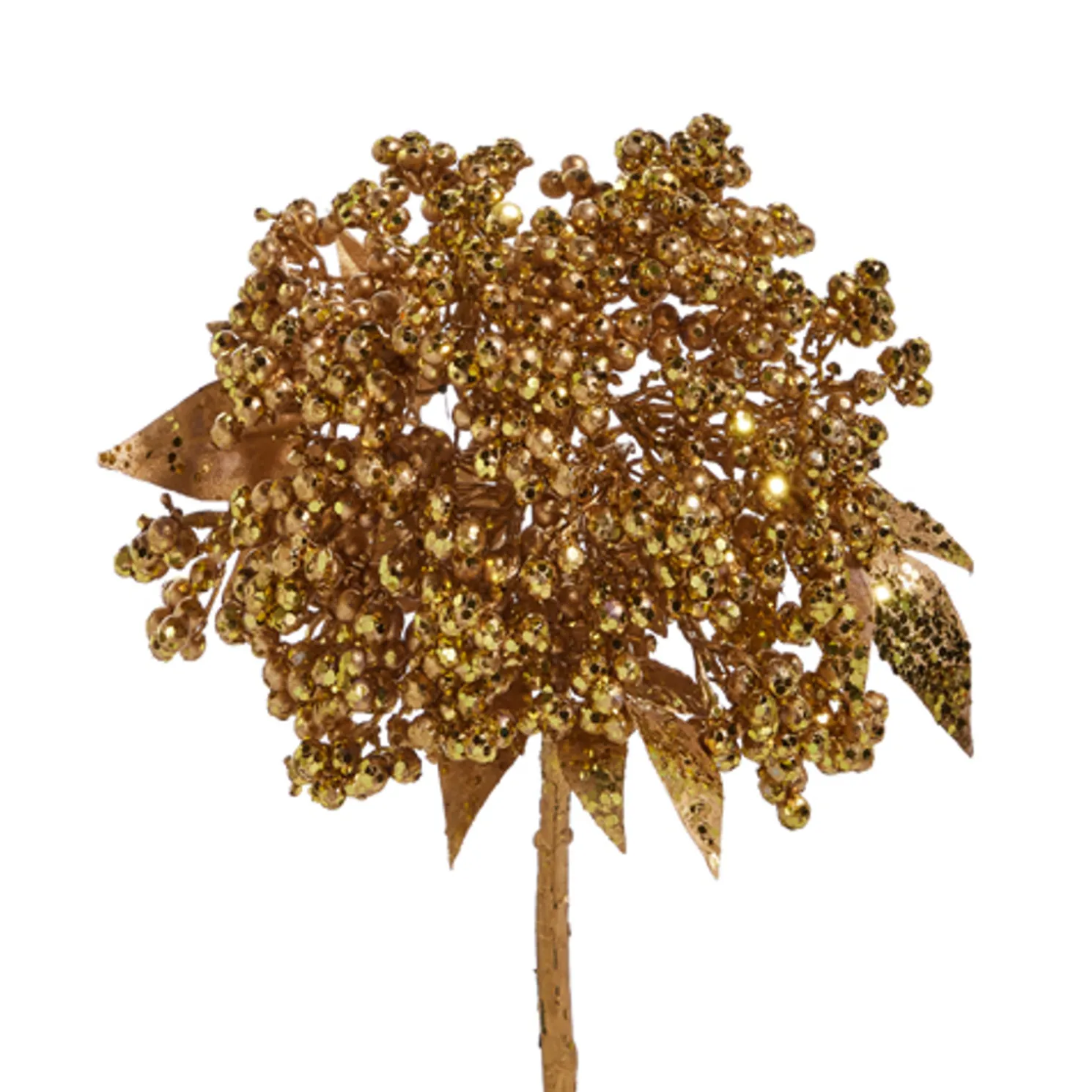Raz 13" Gold Berry Christmas Tree Pick F4422661