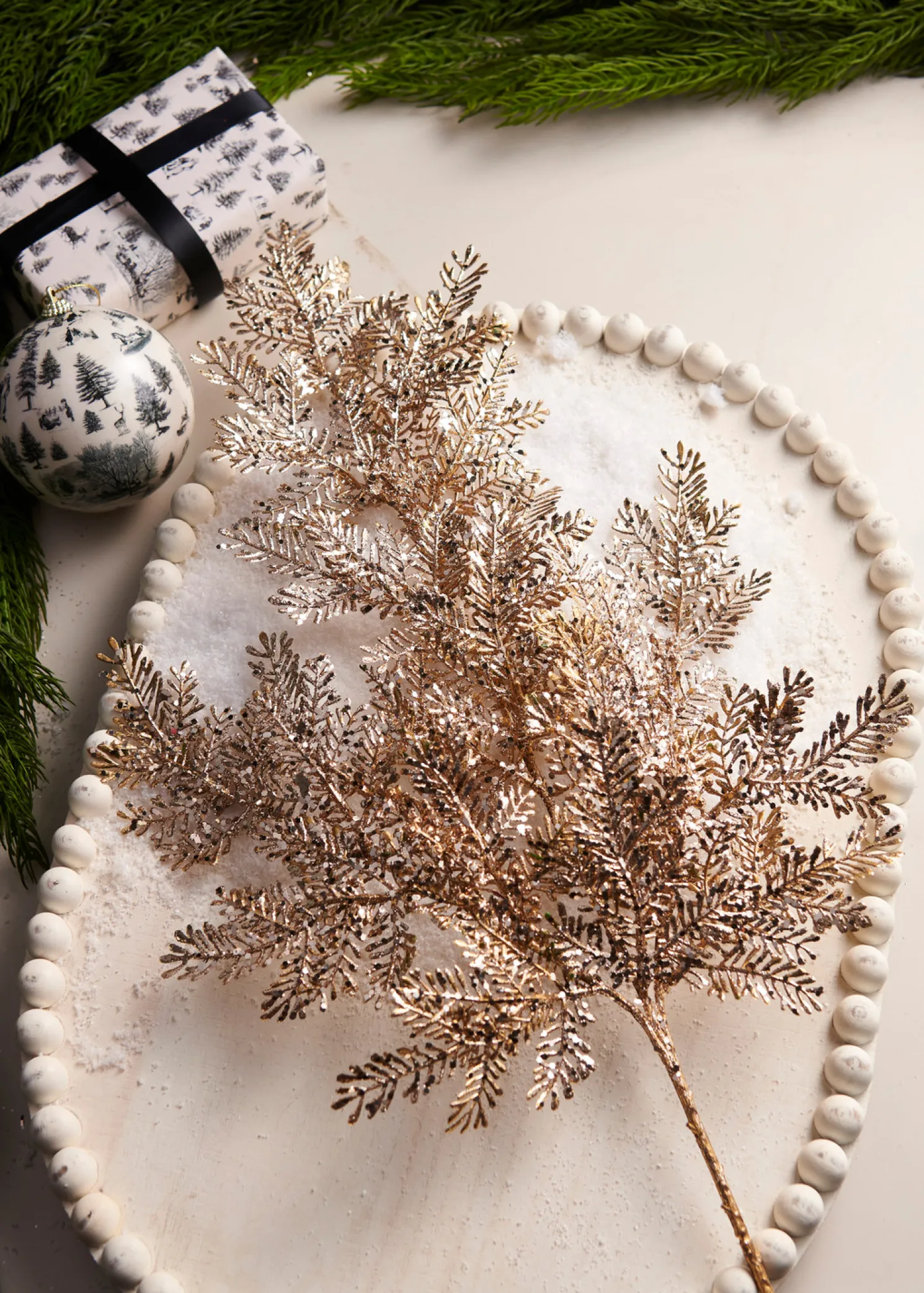 Raz 28" Gold Pine Christmas Tree Spray F4502332