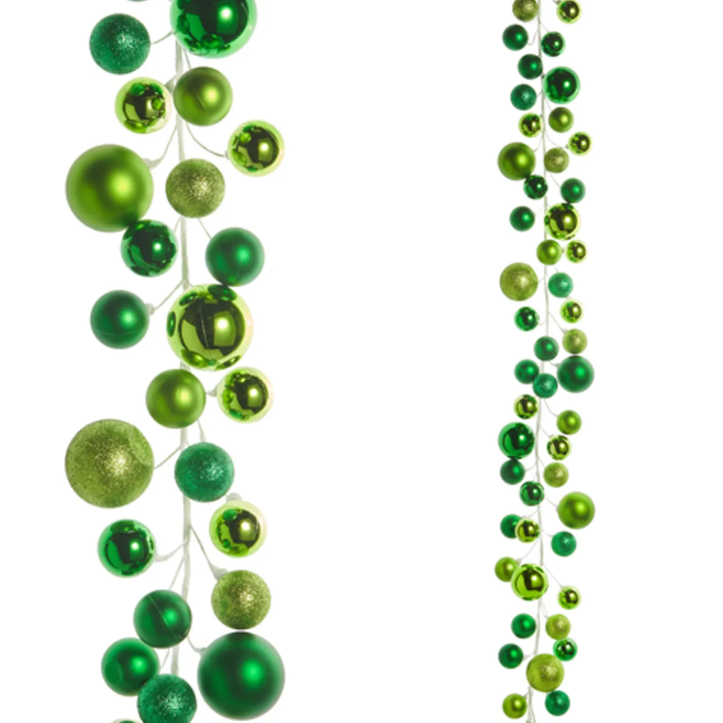 Raz 4' Green Ball Christmas Garland G4516206