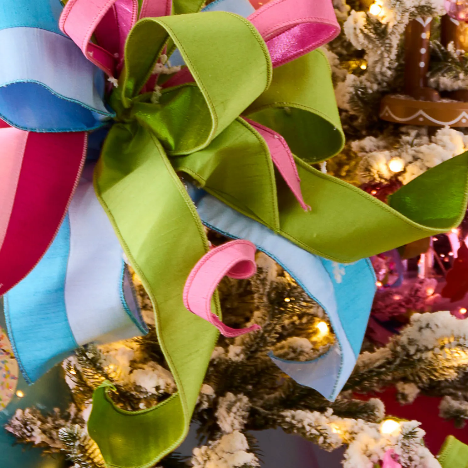 Raz 2.5" Green Wired Christmas Ribbon R4527840