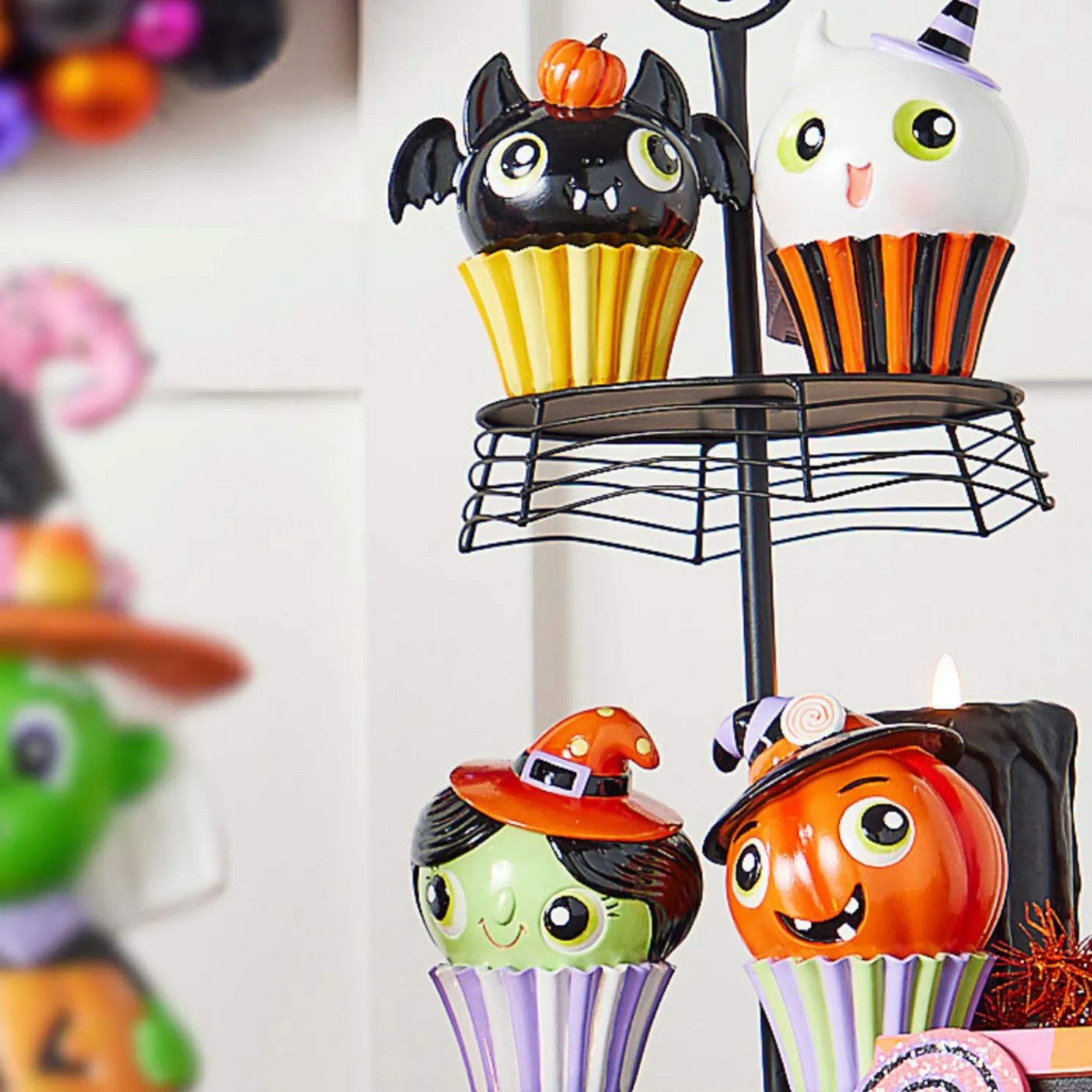 Raz 5" Halloween Cupcake Characters Figure Set of 4 4510334