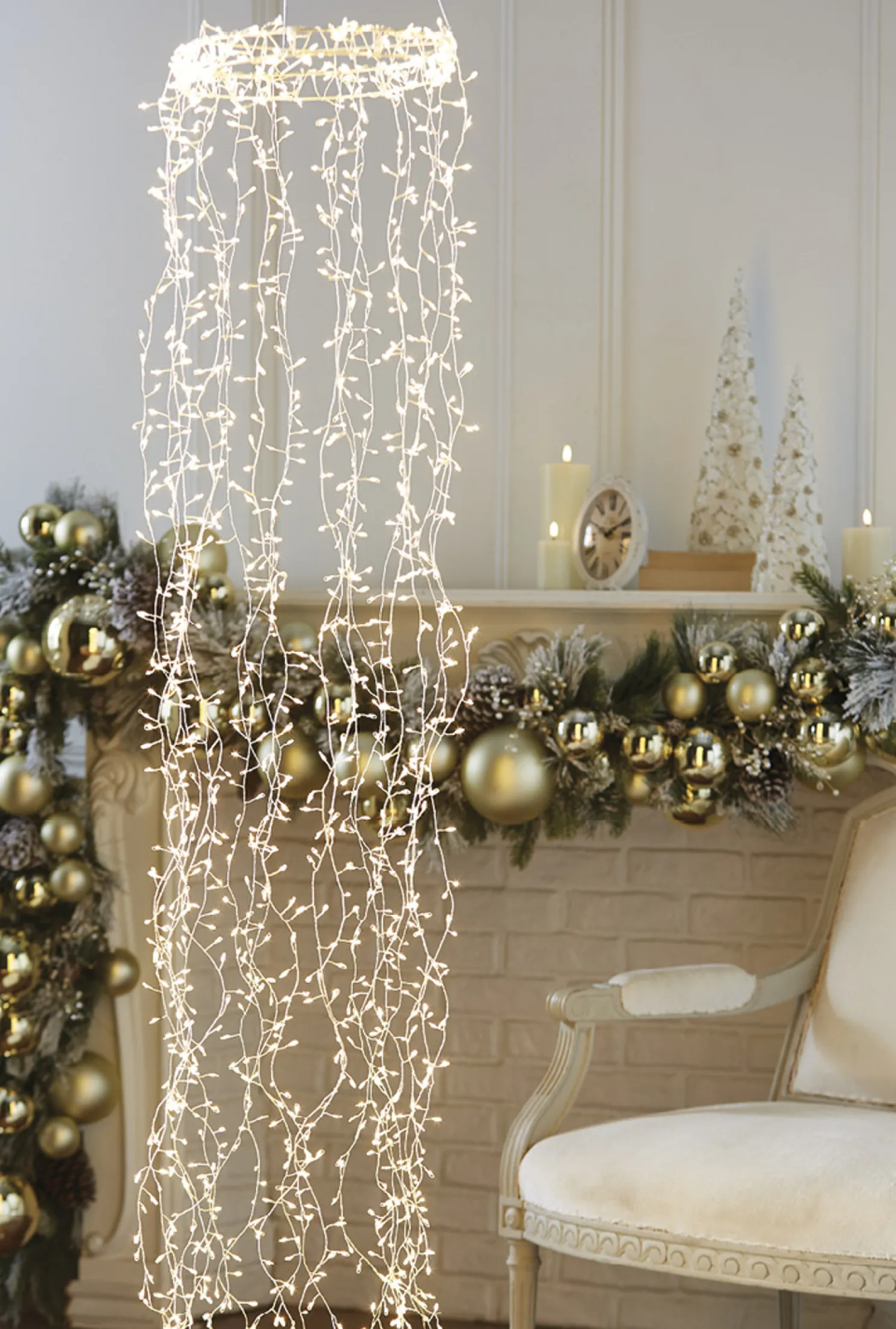 Raz 5.5' Hanging Pendant Cluster Light Christmas Decoration L4240615