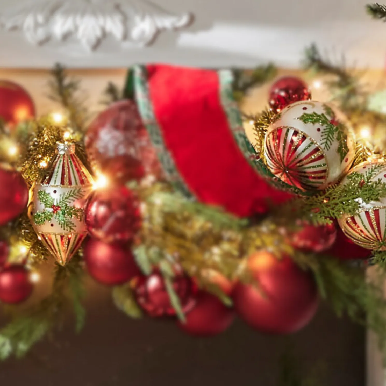 Raz 4" Holly Leaf Glass Christmas Ornament 4424547