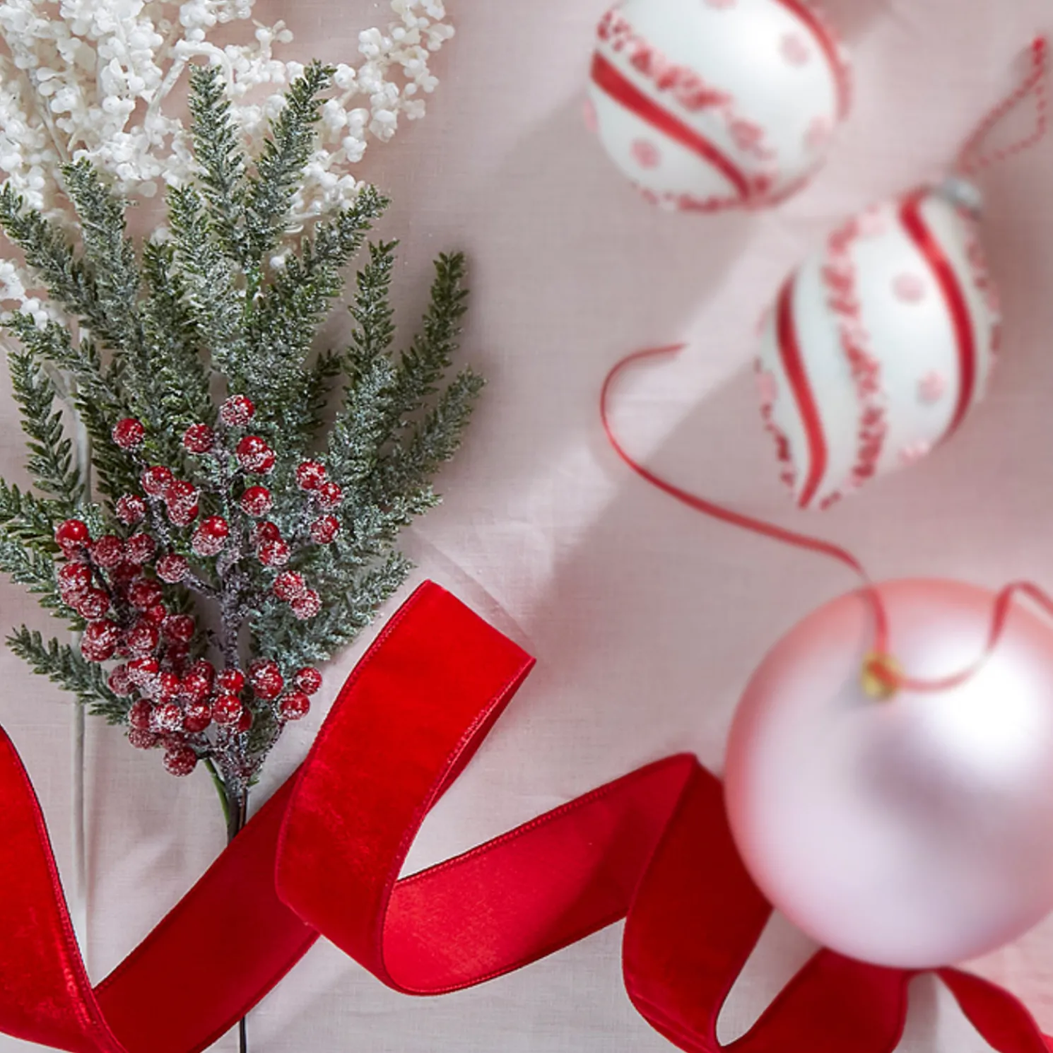 Raz 23" Iced Cedar and Berry Christmas Tree Spray F4317565