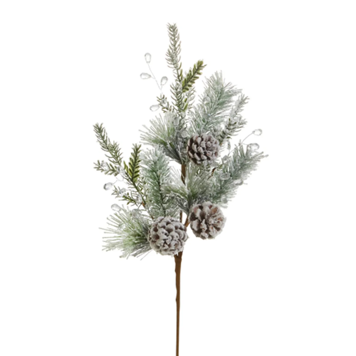 Raz 24.5" Iced Pine and Pinecone Christmas Tree Spray F4406679