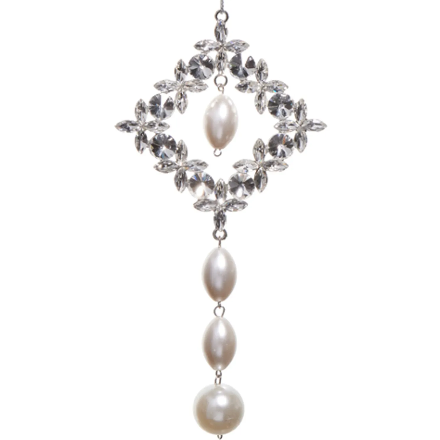 Raz 6" Jewel and Pearl Christmas Ornament 4512512