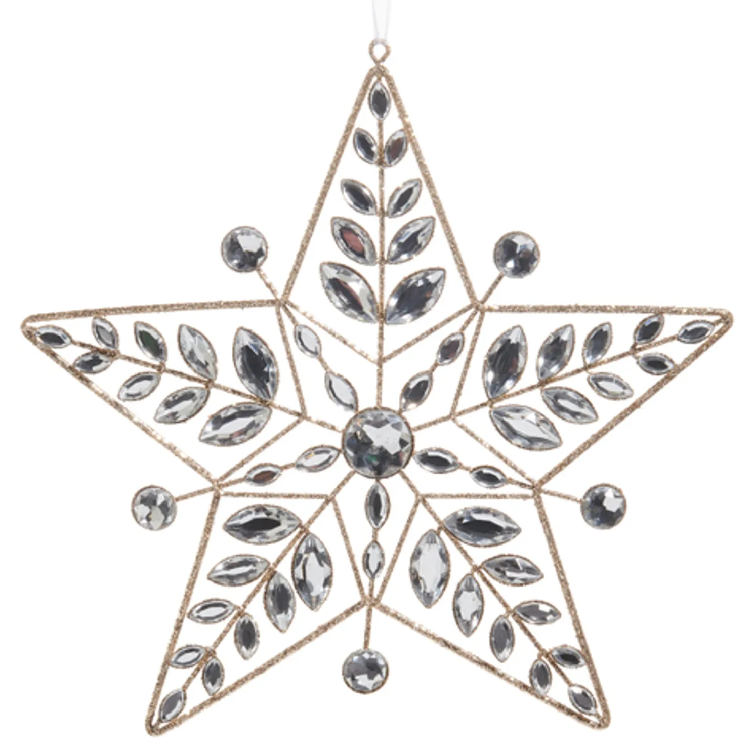 Raz 9" Jeweled Star Christmas Ornament 4513583
