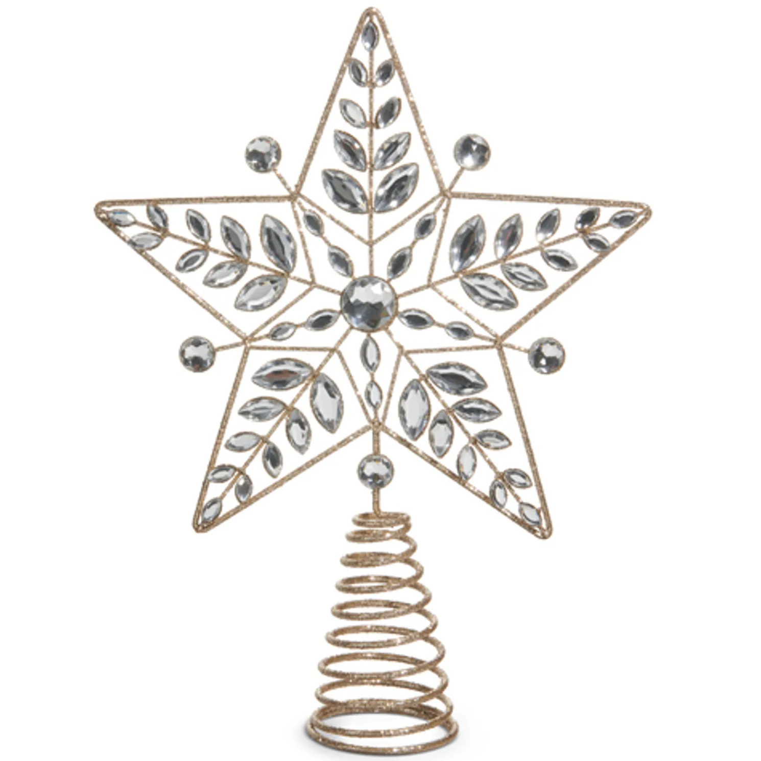 Raz 12" Jeweled Star Christmas Tree Topper 4513582
