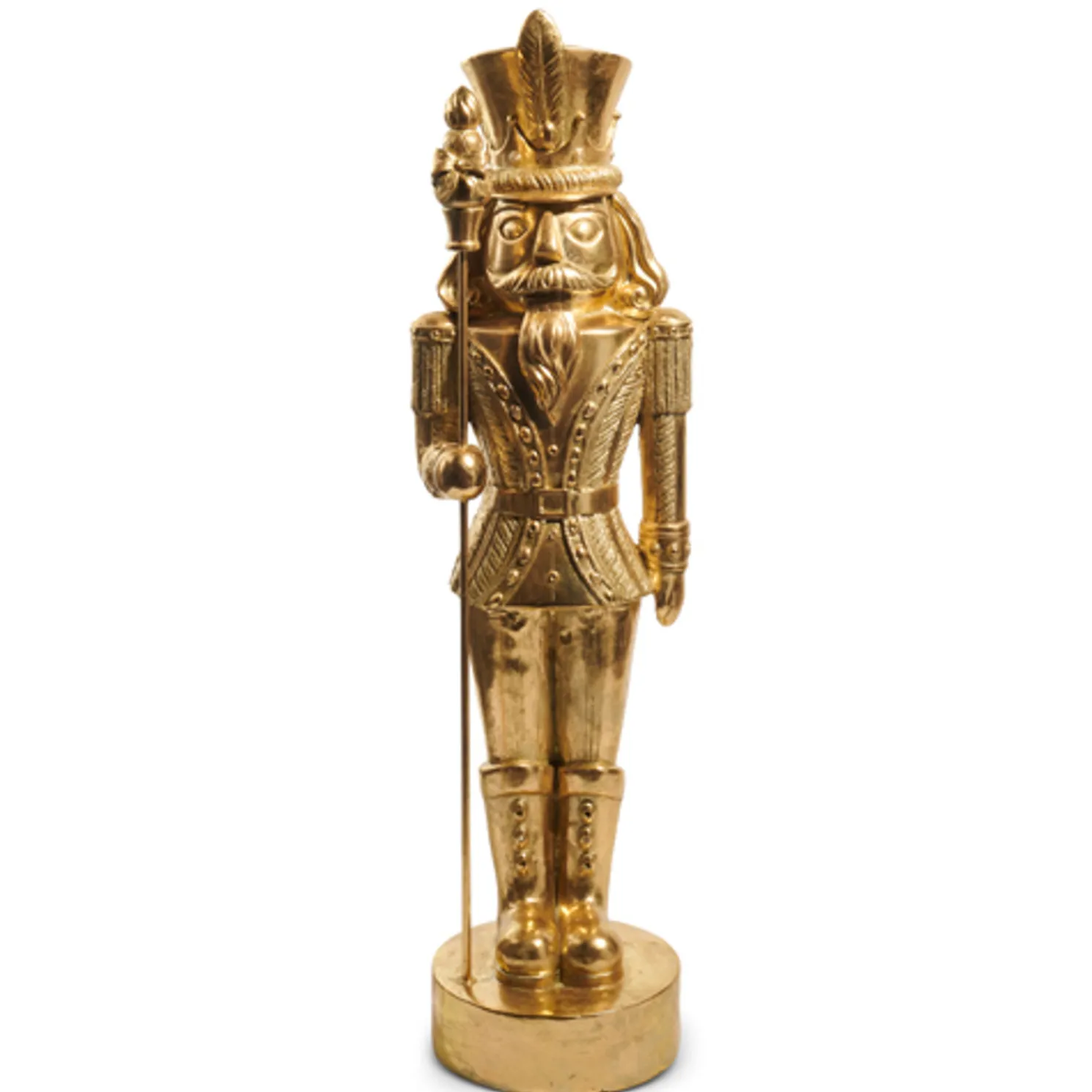 Raz 48.5" Large Gold Nutcracker Figure Christmas Decoration 4511562