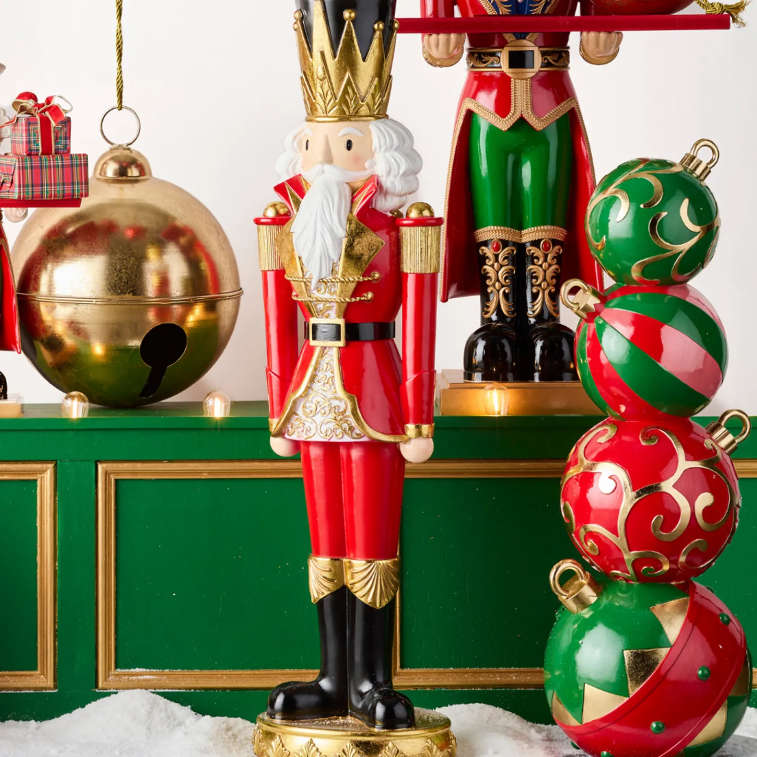 Raz 47" Large Red and Gold Nutcracker Christmas Decoration 4510507