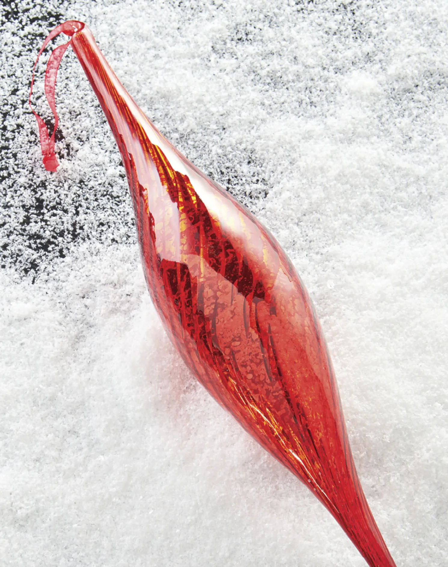 Raz 15" Large Red Mercury Glass Drop Christmas Ornament 4124578