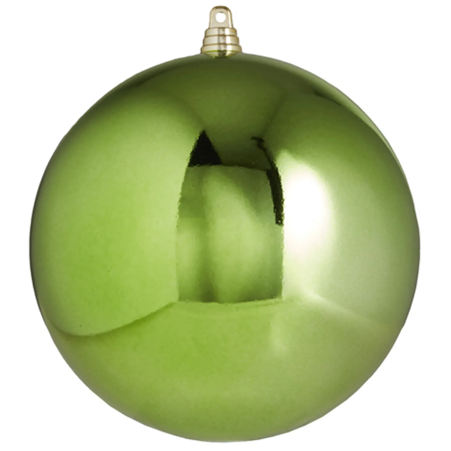 Raz 6" Large Shiny Green Ball Christmas Ornament 4314929