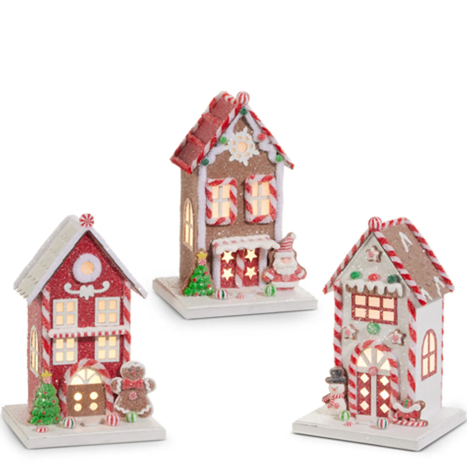 Raz 8" Lighted Battery Operated Christmas Gingerbread House 4512527