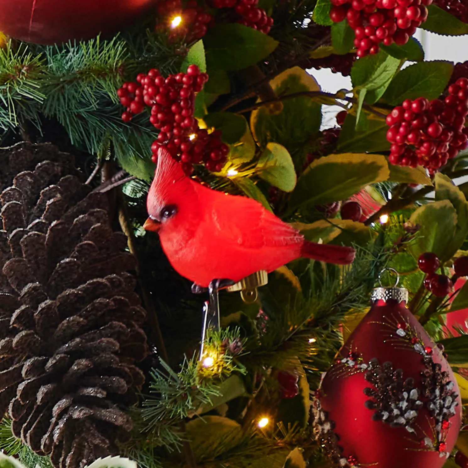 Raz 5" Lighted Cardinal Clip On Christmas Ornament 4520904