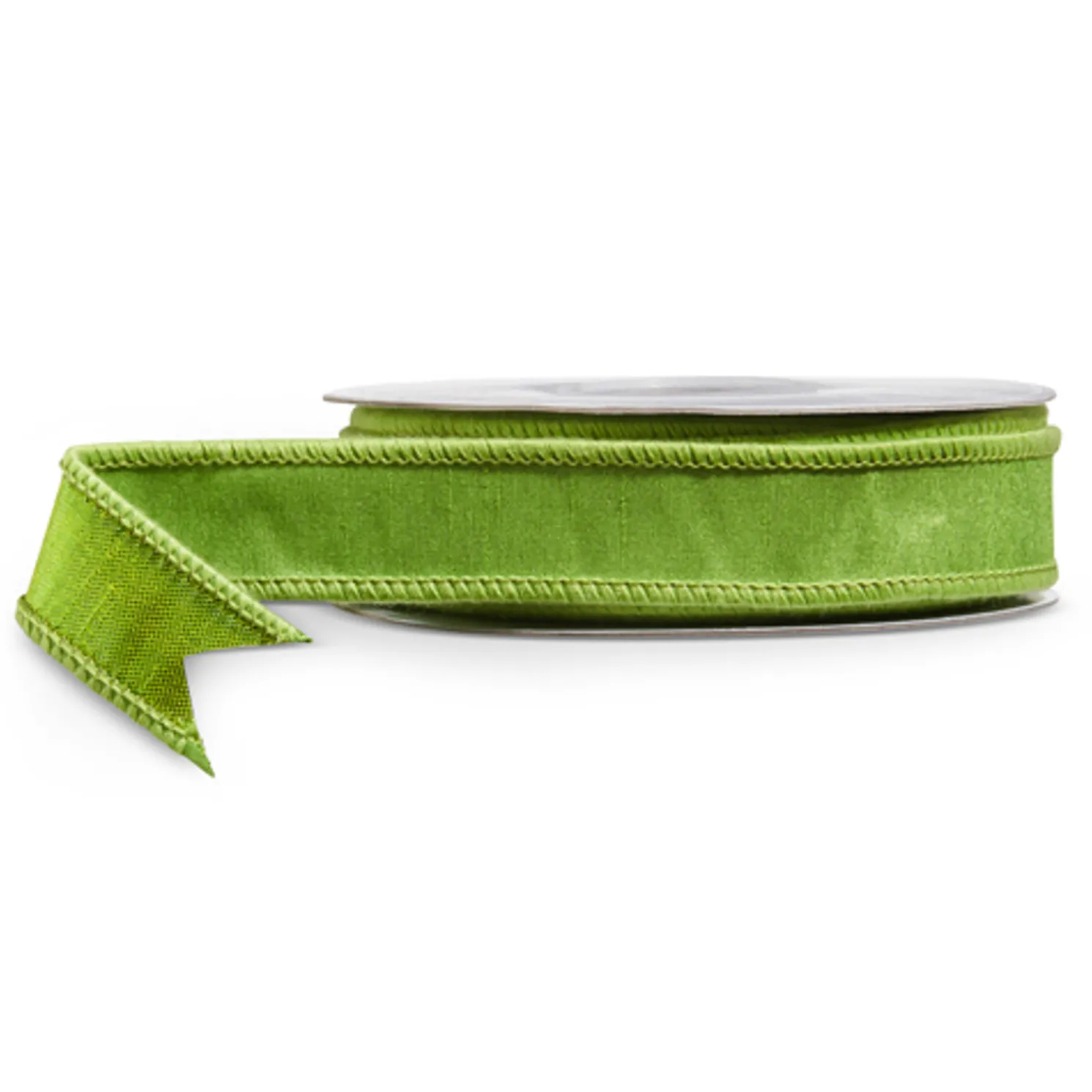 Raz 1" Lime Green Wired Velvet Christmas Ribbon R4527899