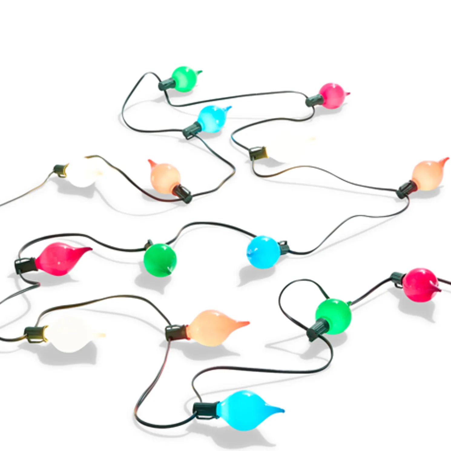 Raz 14' Matte Glass Kismet LED Multicolor String Lights L4537022