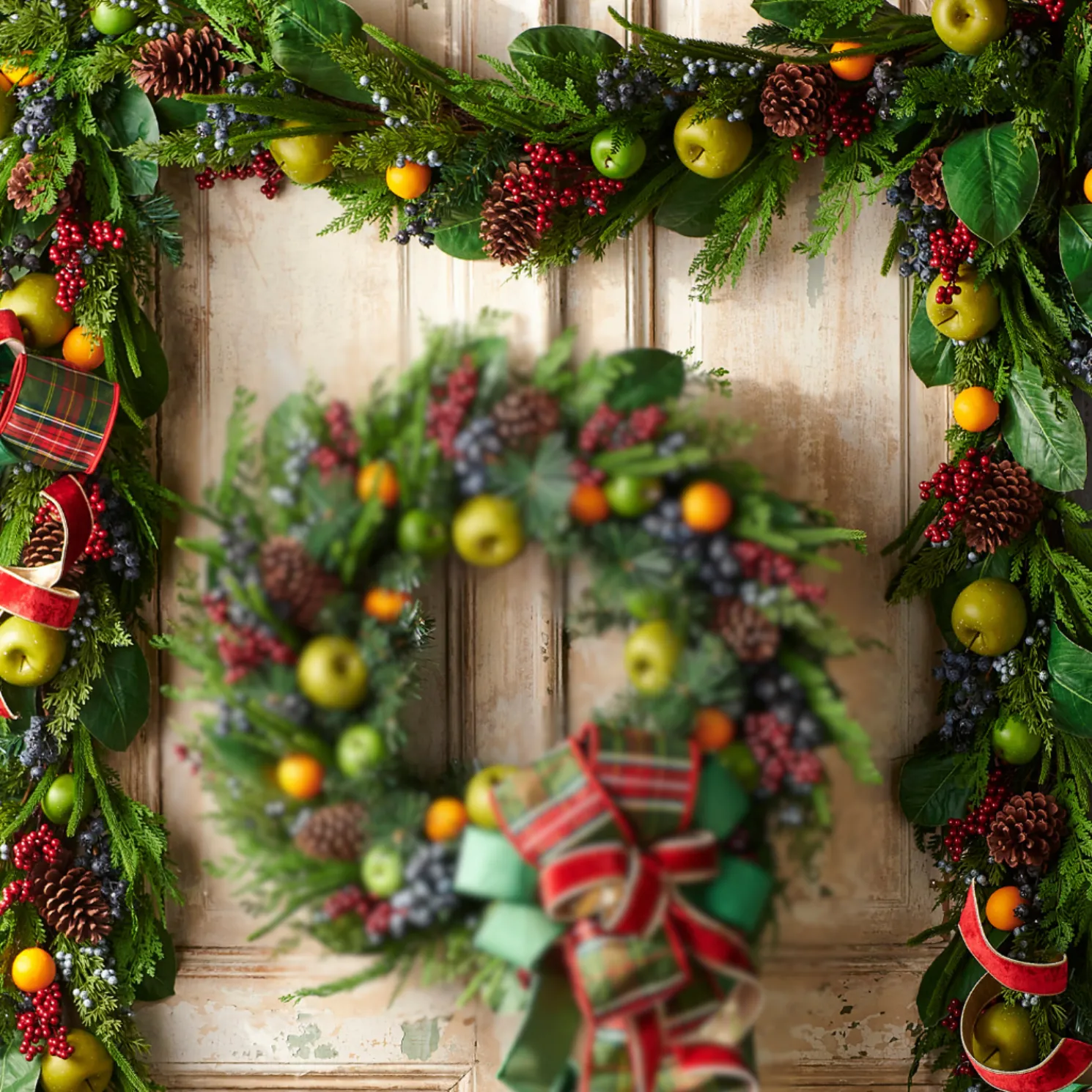 Raz 6' Mixed Fruit Christmas Garland G4511747