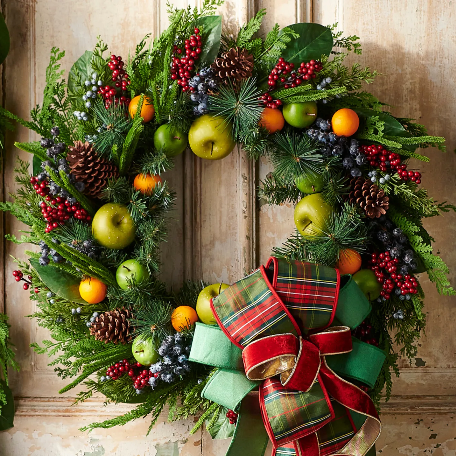 Raz 33" Mixed Fruit Christmas Wreath W4511745