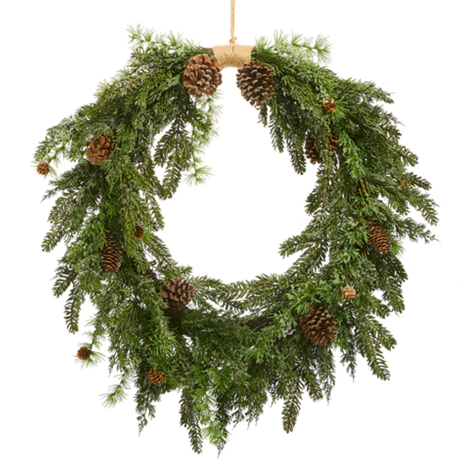 Raz 34" Mixed Pine and Pinecone Christmas Wreath W4511779