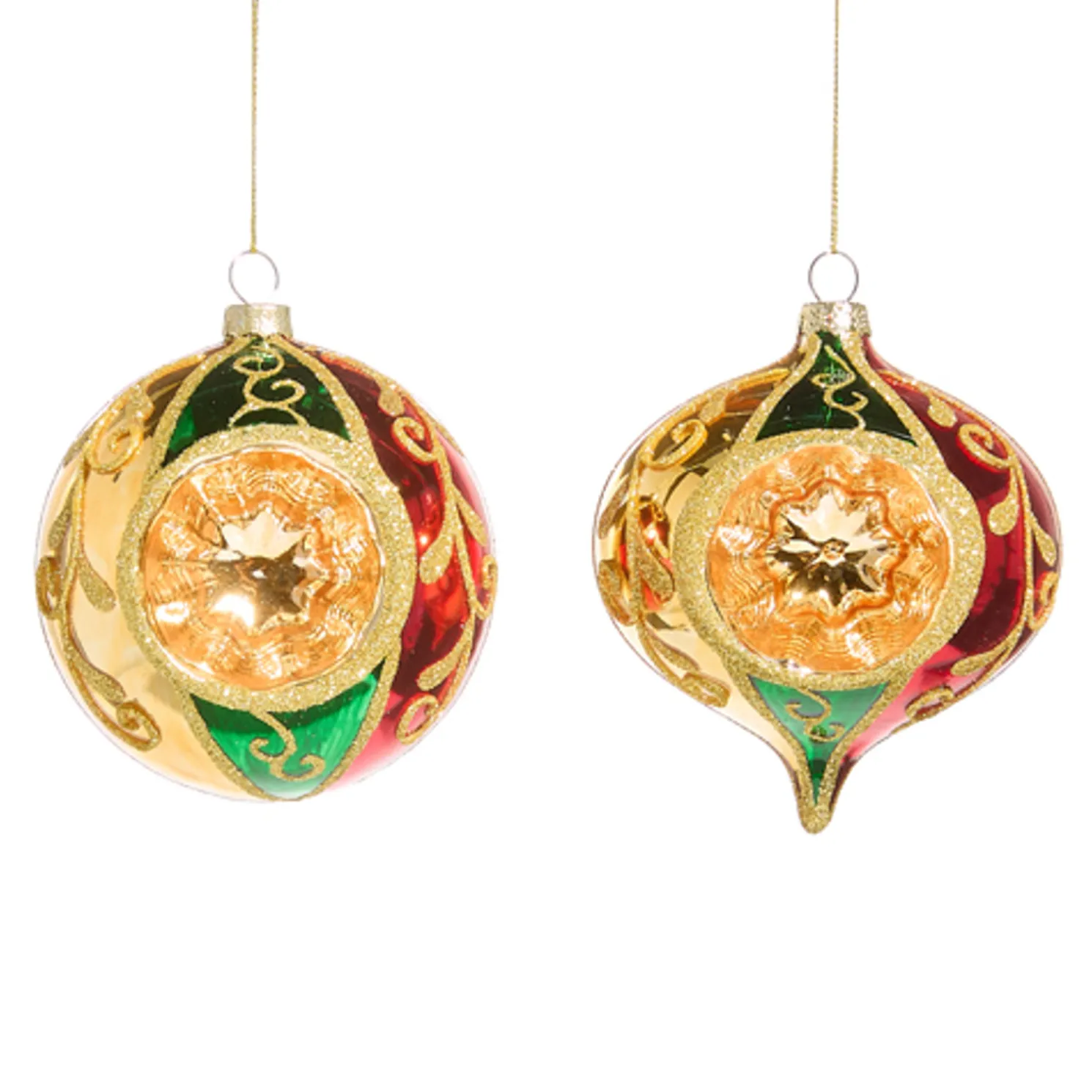 Raz 4" Multicolor Witch Eye Glass Christmas Ornament 4525043