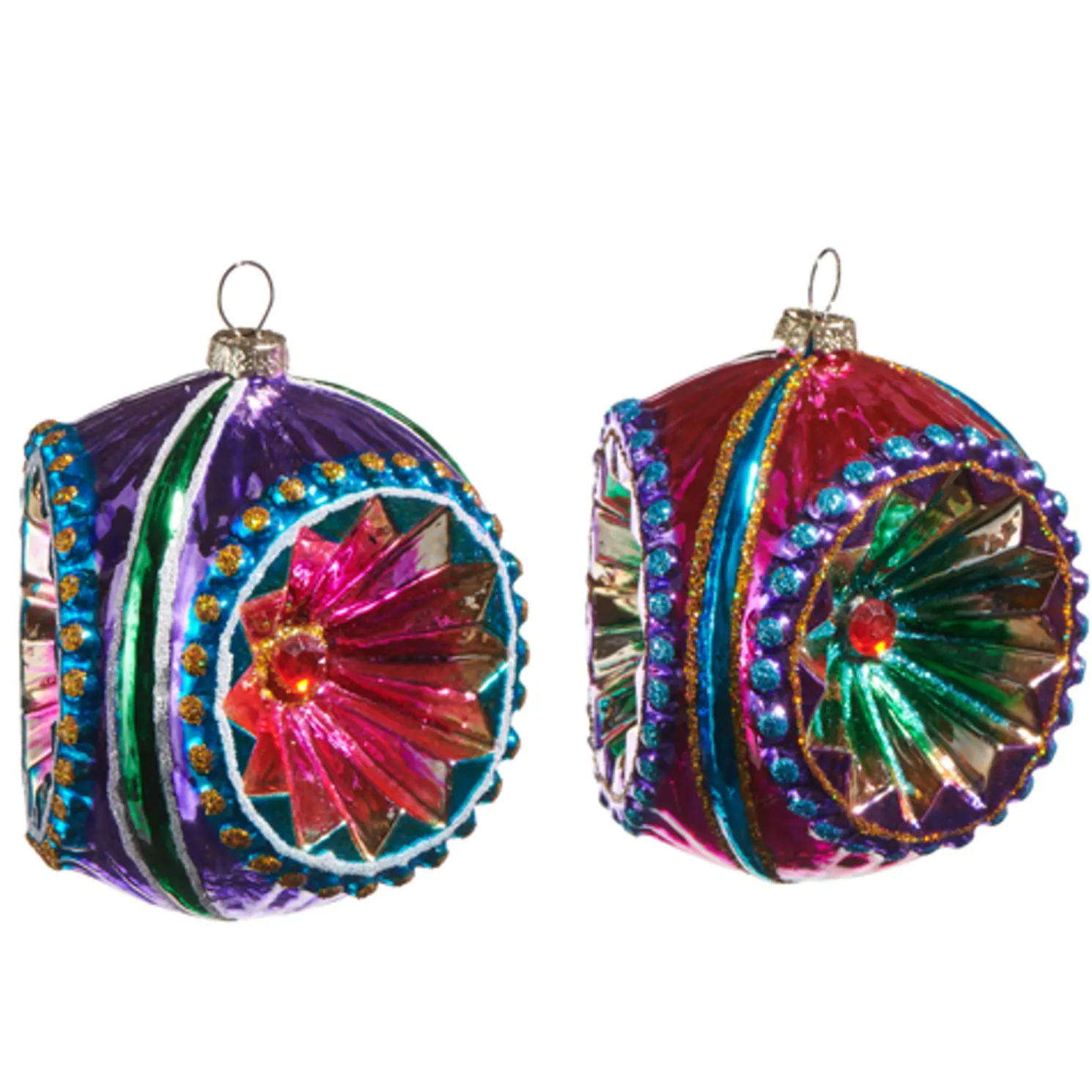 Raz 4" Multicolor Witch Eye Glass Christmas Ornament 4524892