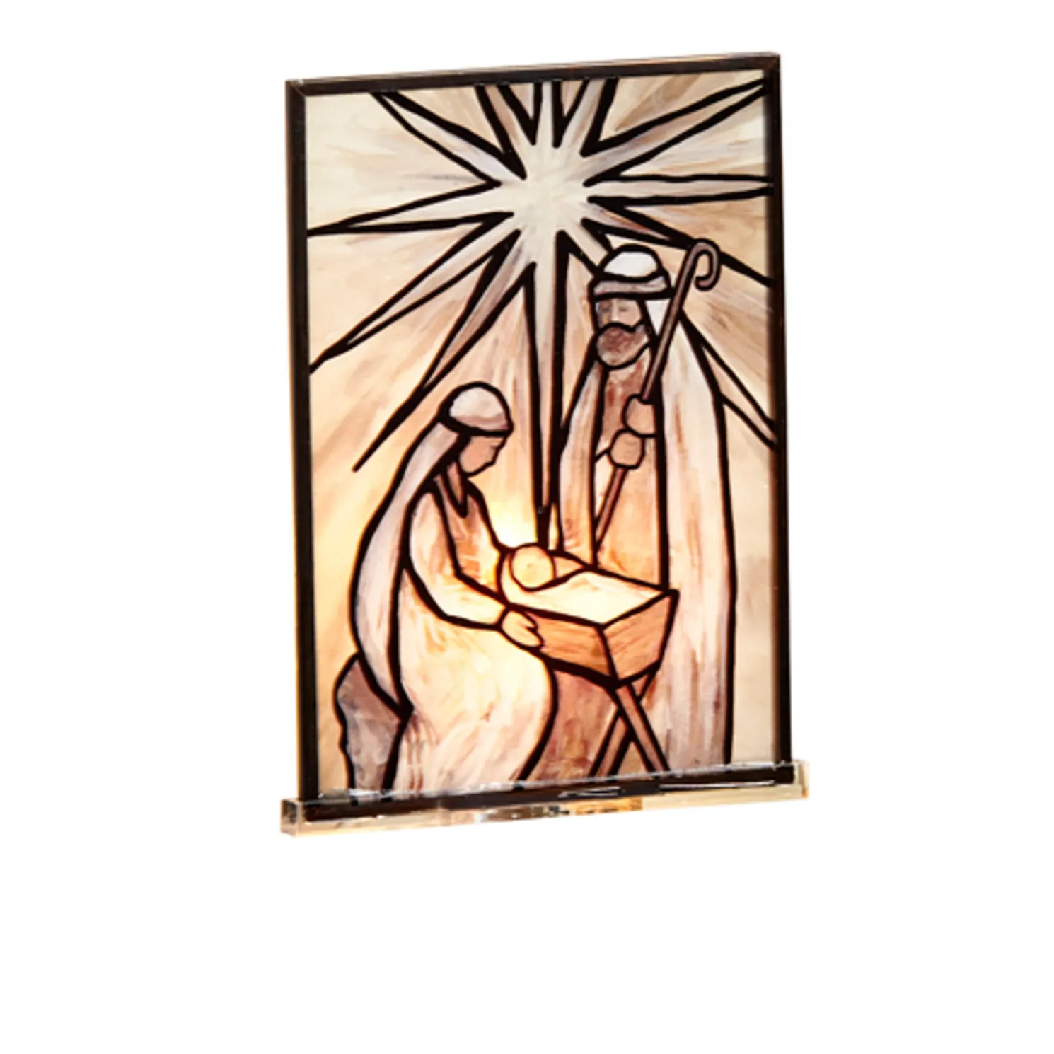 Raz 6.25" North Star Holy Family Christmas Night Light 4419079