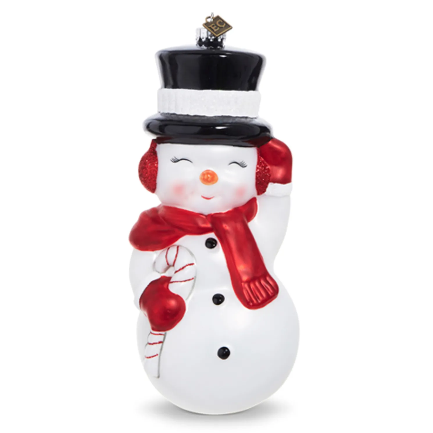 Raz 4.5" or 8" Eric Cortina Snowman Blow Mold Glass Christmas Ornament 4253122