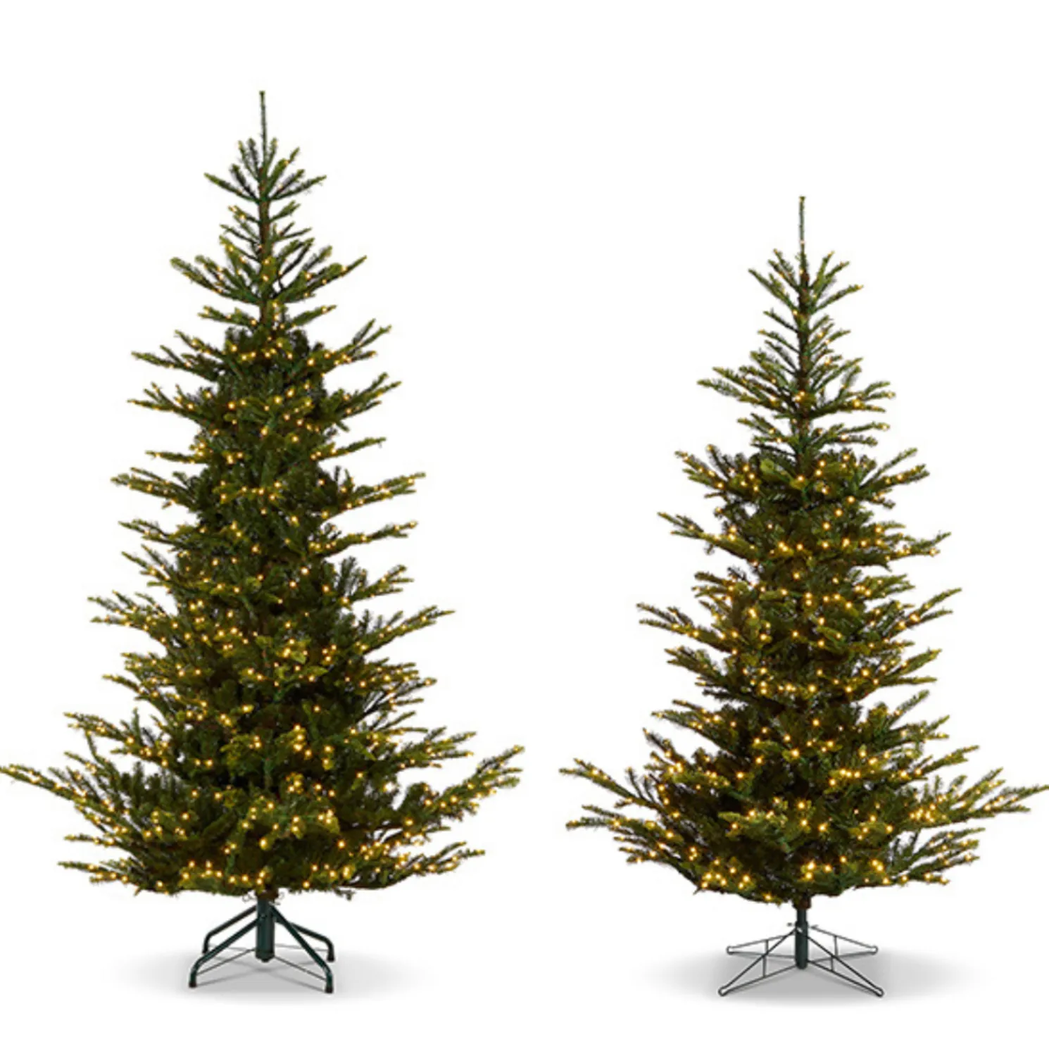 Raz 7.5' or 9' Norwegian Spruce with Brilliant Color Change LED Lights Christmas Tree
