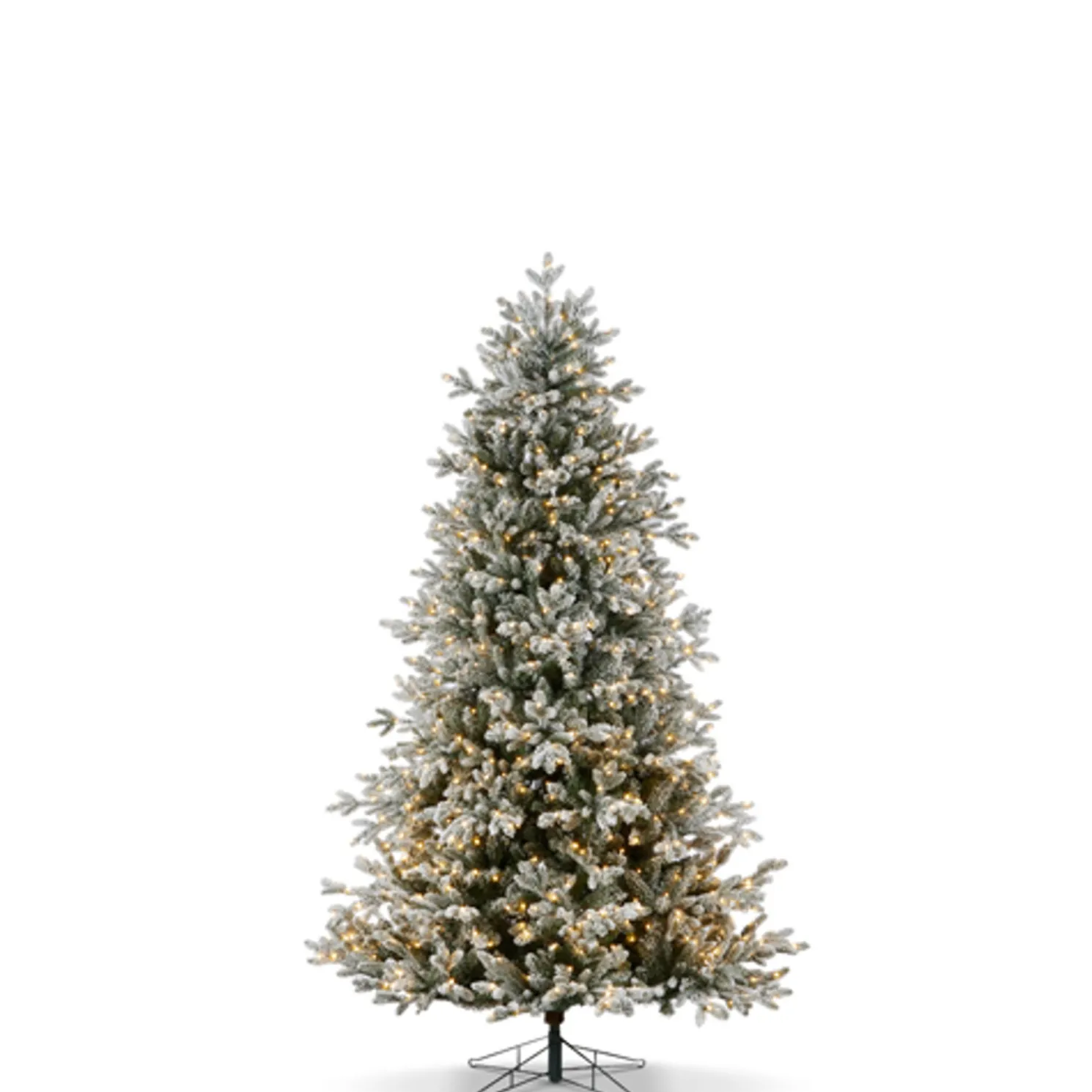 Raz 7.5' or 9' O Tannenbaum Snowy Nordic Fir Christmas Tree with Brilliant LED Lights