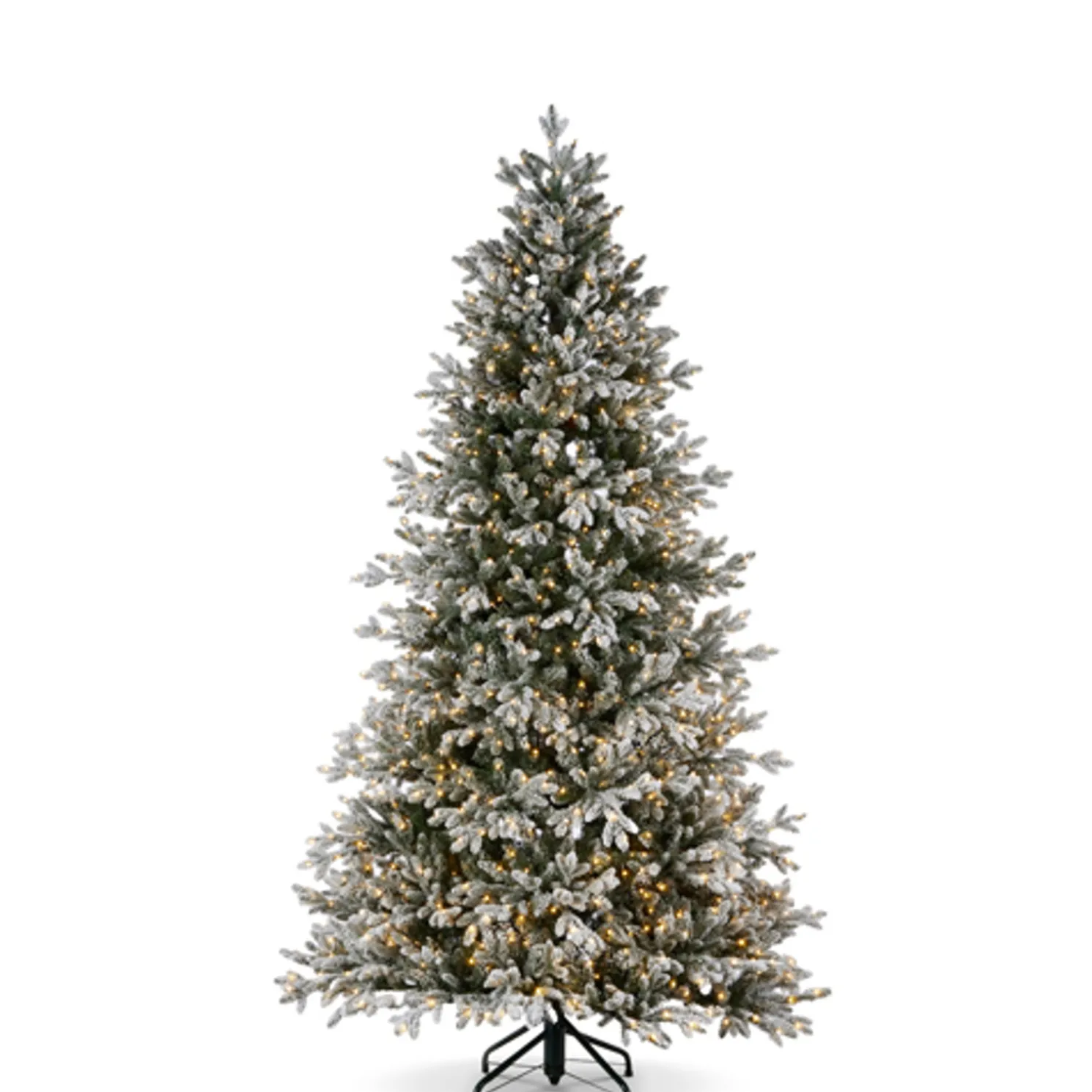 Raz 7.5' or 9' O Tannenbaum Snowy Nordic Fir Christmas Tree with Brilliant LED Lights