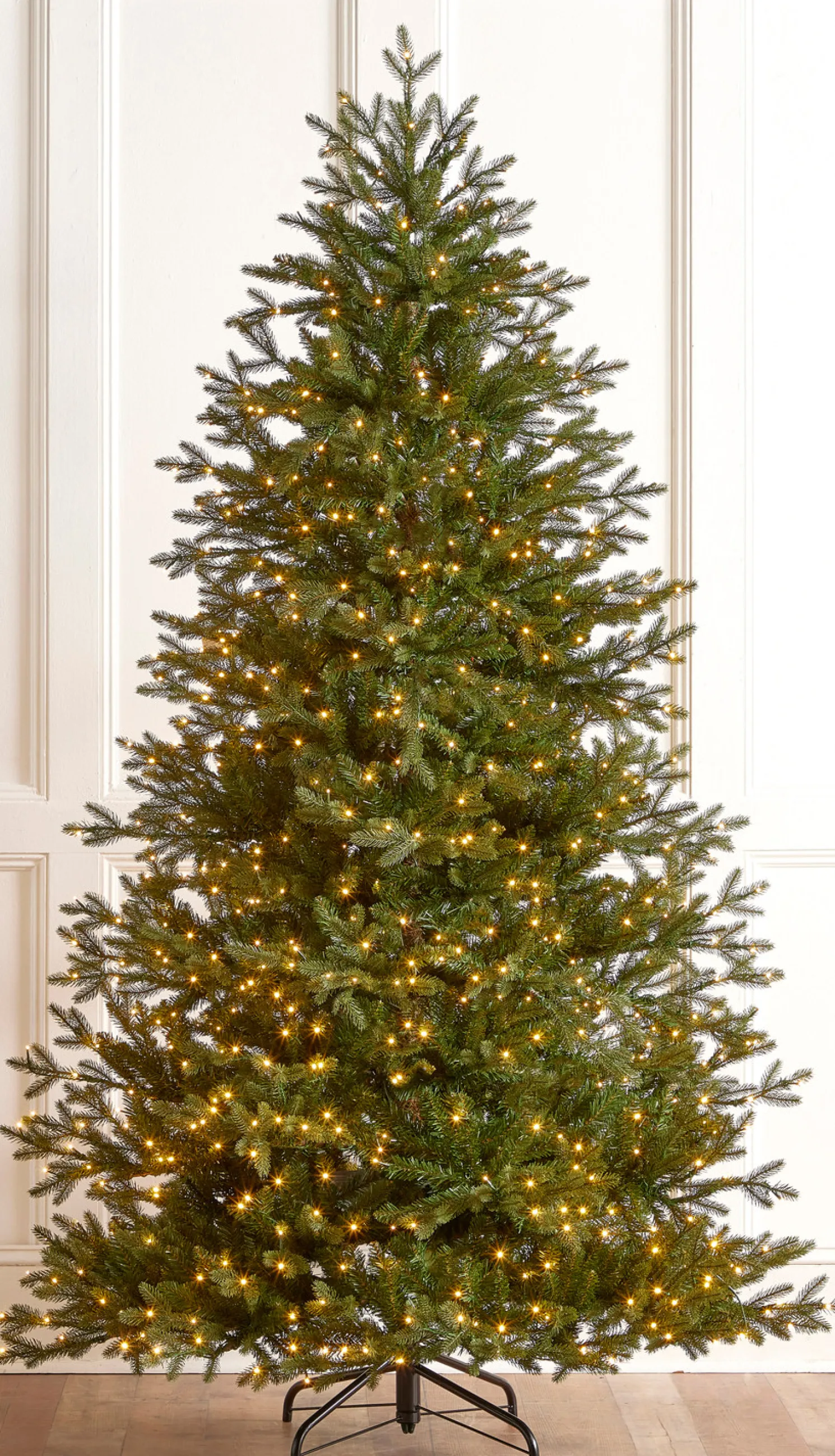 Raz 7.5' or 9' O Tannenbaum Nordic Fir Real Feel Christmas Tree with Brilliant LED Lights