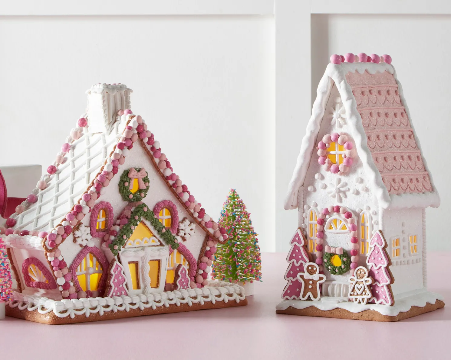 Raz 11.5" or 12" Pink Gingerbread House Christmas Decoration