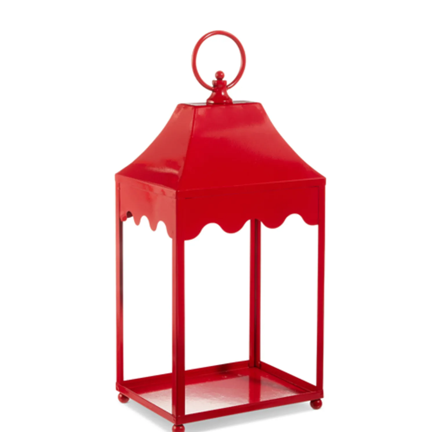 Raz 13.5" or 18" Red Lantern Christmas Decoration