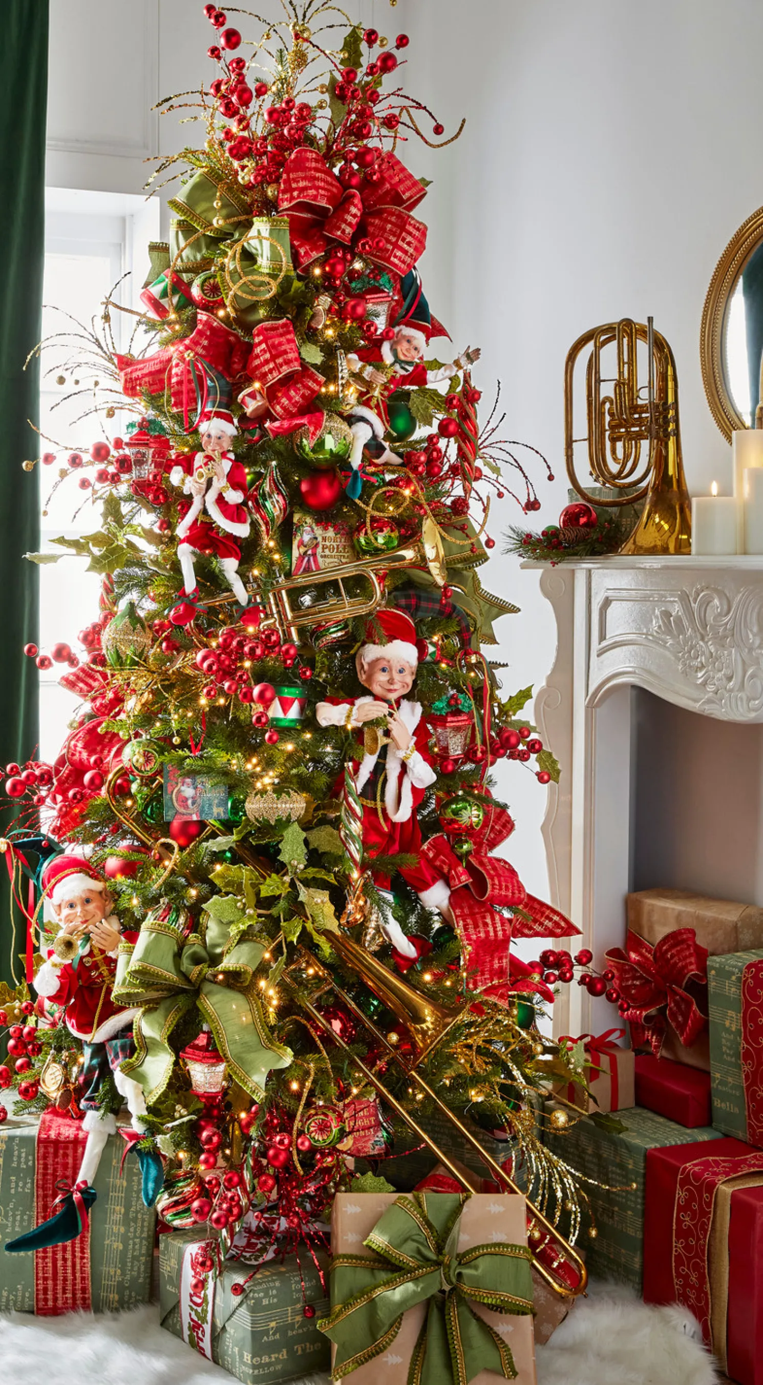 Raz 7.5' or 9' Snake Light Green Slim Spruce Artificial Christmas Tree