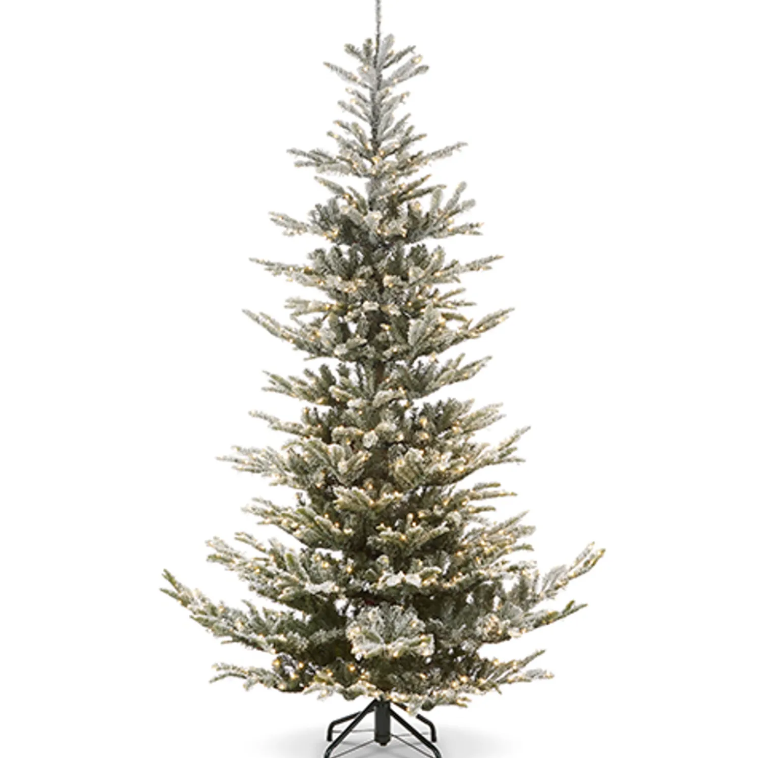 Raz 7.5' or 9' Snowy Norwegian Spruce with Brilliant Color Change LED Lights Christmas Tree