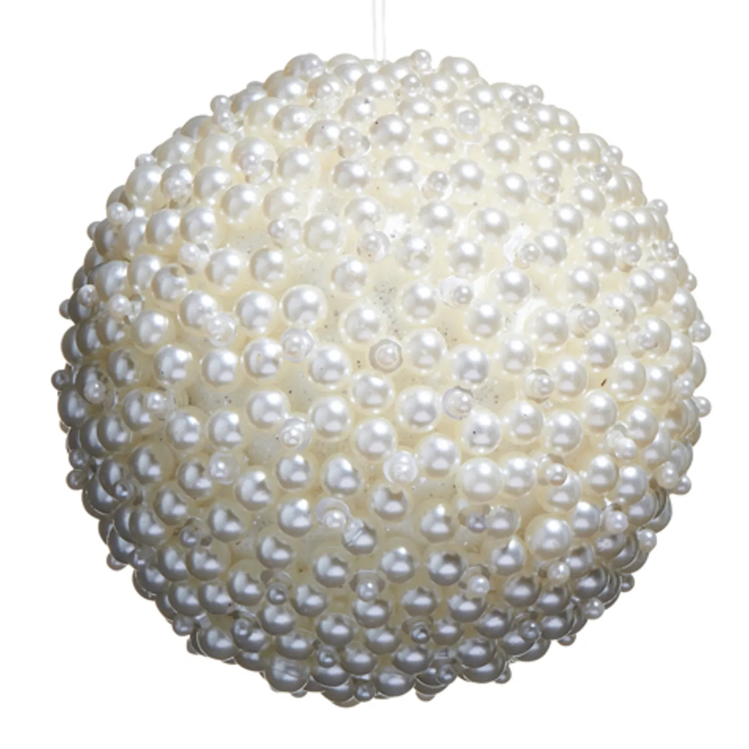 Raz 4.5" Pearl Ball Christmas Ornament 4517596