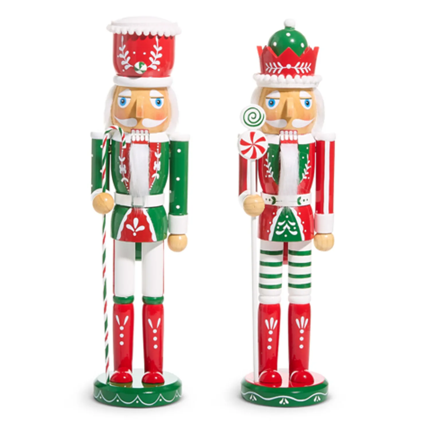 Raz 15" Peppermint Nutcracker Christmas Decoration 4522985
