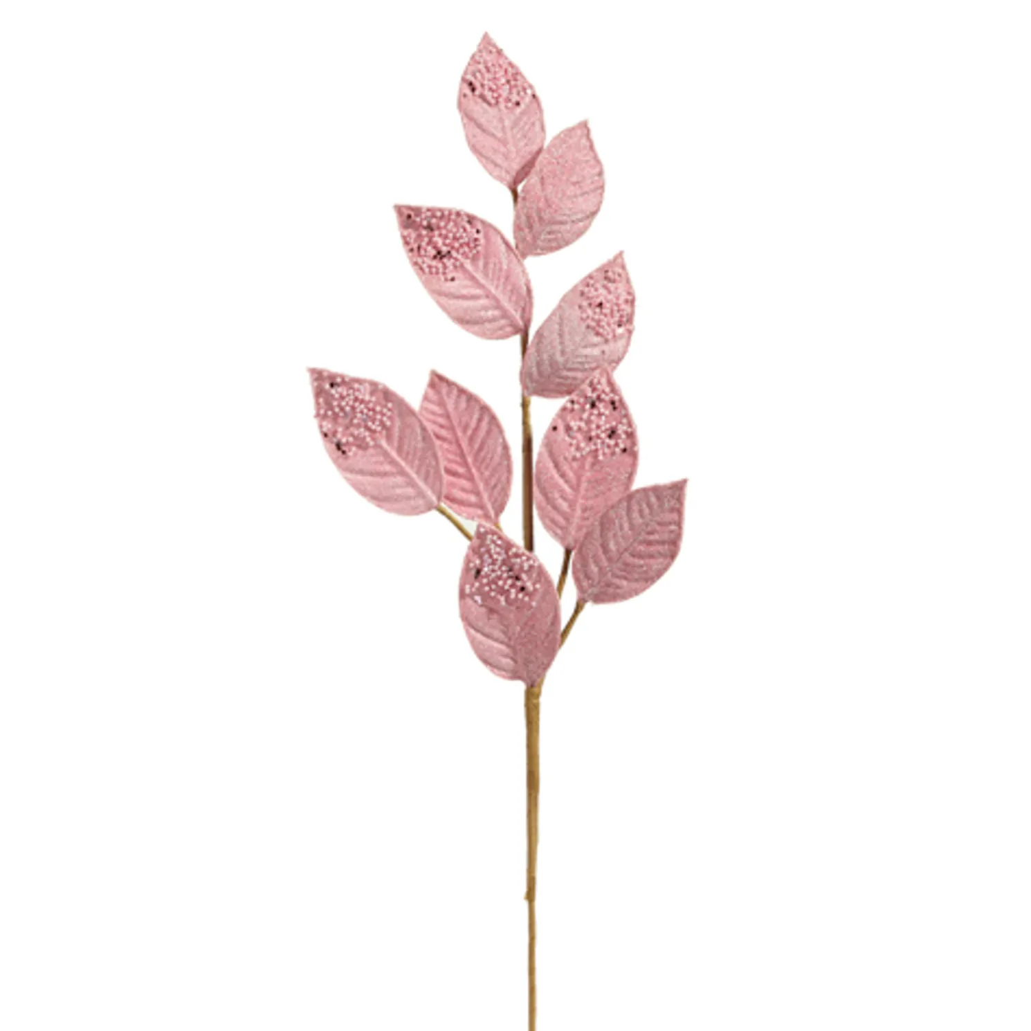 Raz 26" Pink Beaded Tip Leaf Christmas Tree Pick F4406718