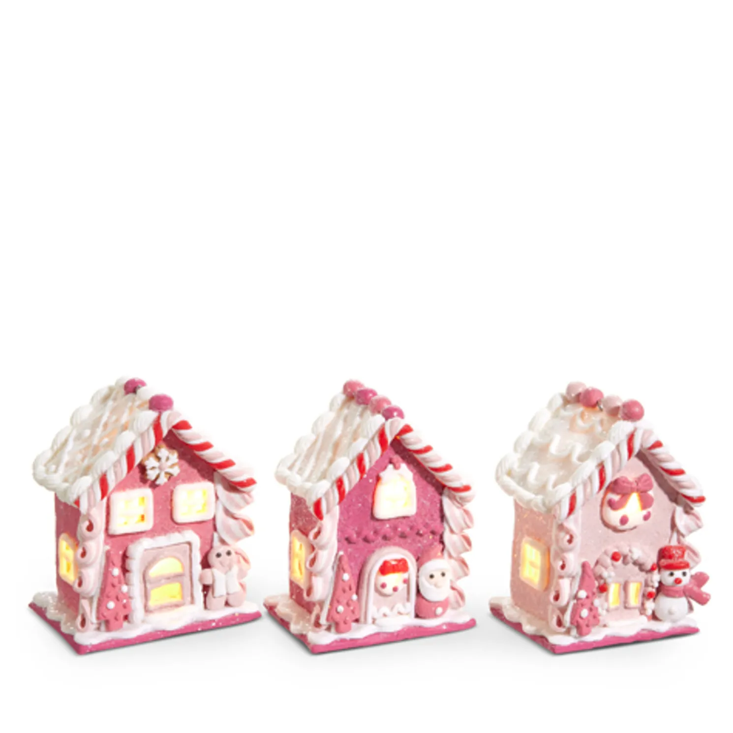 Raz 4.25" Pink Gingerbread House Christmas Ornament 4416329