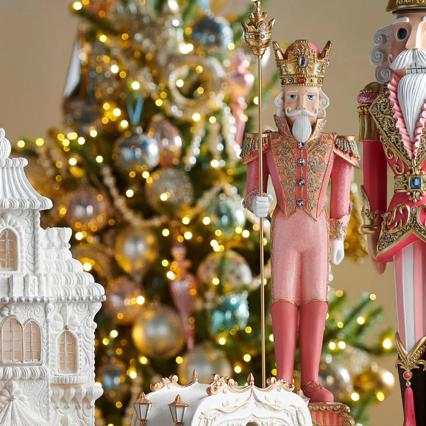 Raz 25.5" Pink Nutcracker Figure Christmas Decoration 4510474