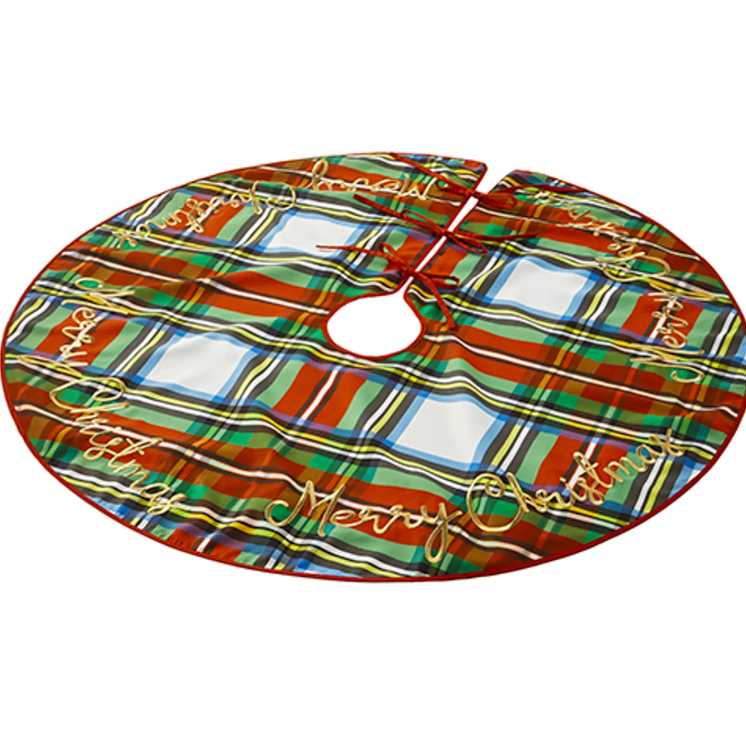 Raz 54" Plaid Christmas Tree Skirt 4221318