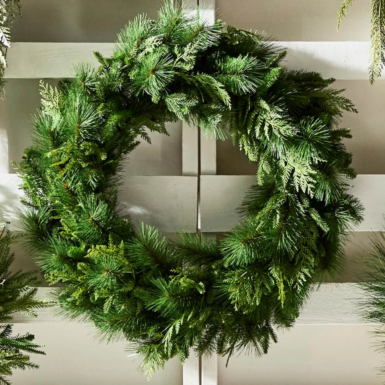 Raz 36" Real Feel Cedar and Pine Christmas Wreath W4424597