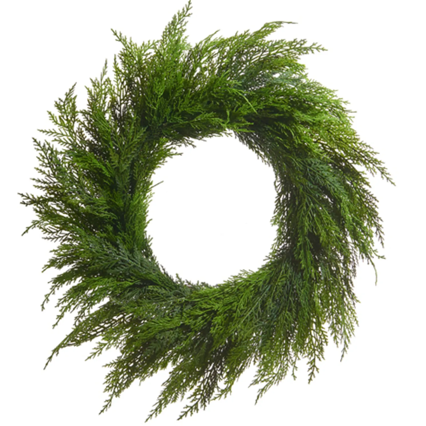Raz 24" Real Feel Cedar Christmas Wreath W4422703