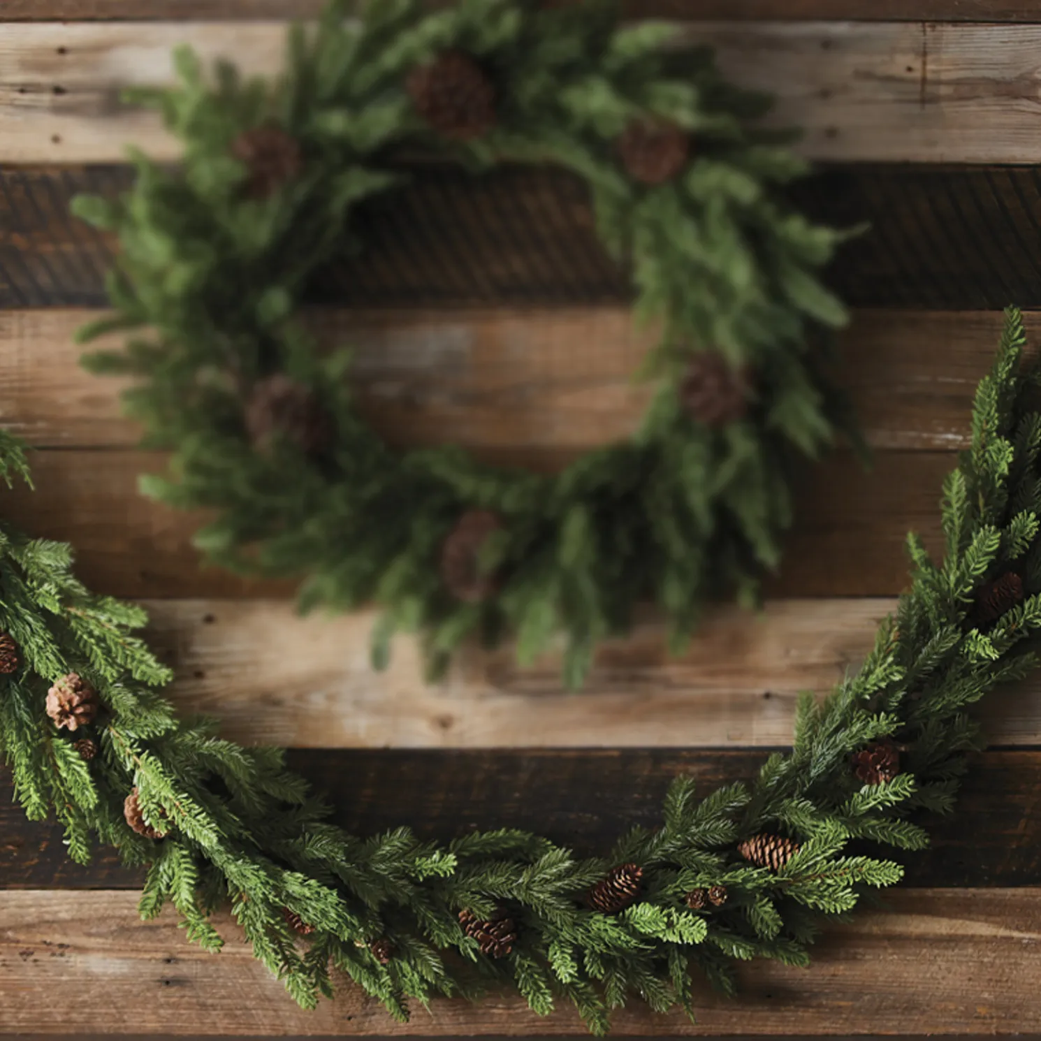 Raz 6' Real Feel Evergreen and Pine Christmas Garland G4212945