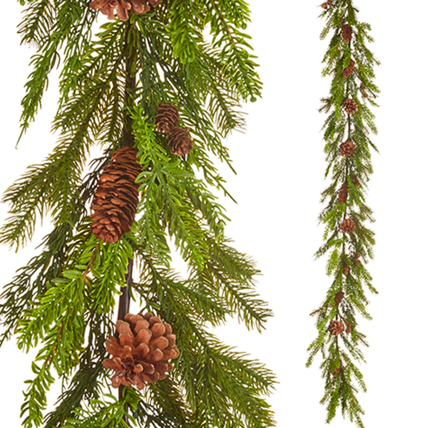 Raz 6' Real Feel Evergreen and Pine Christmas Garland G4212945