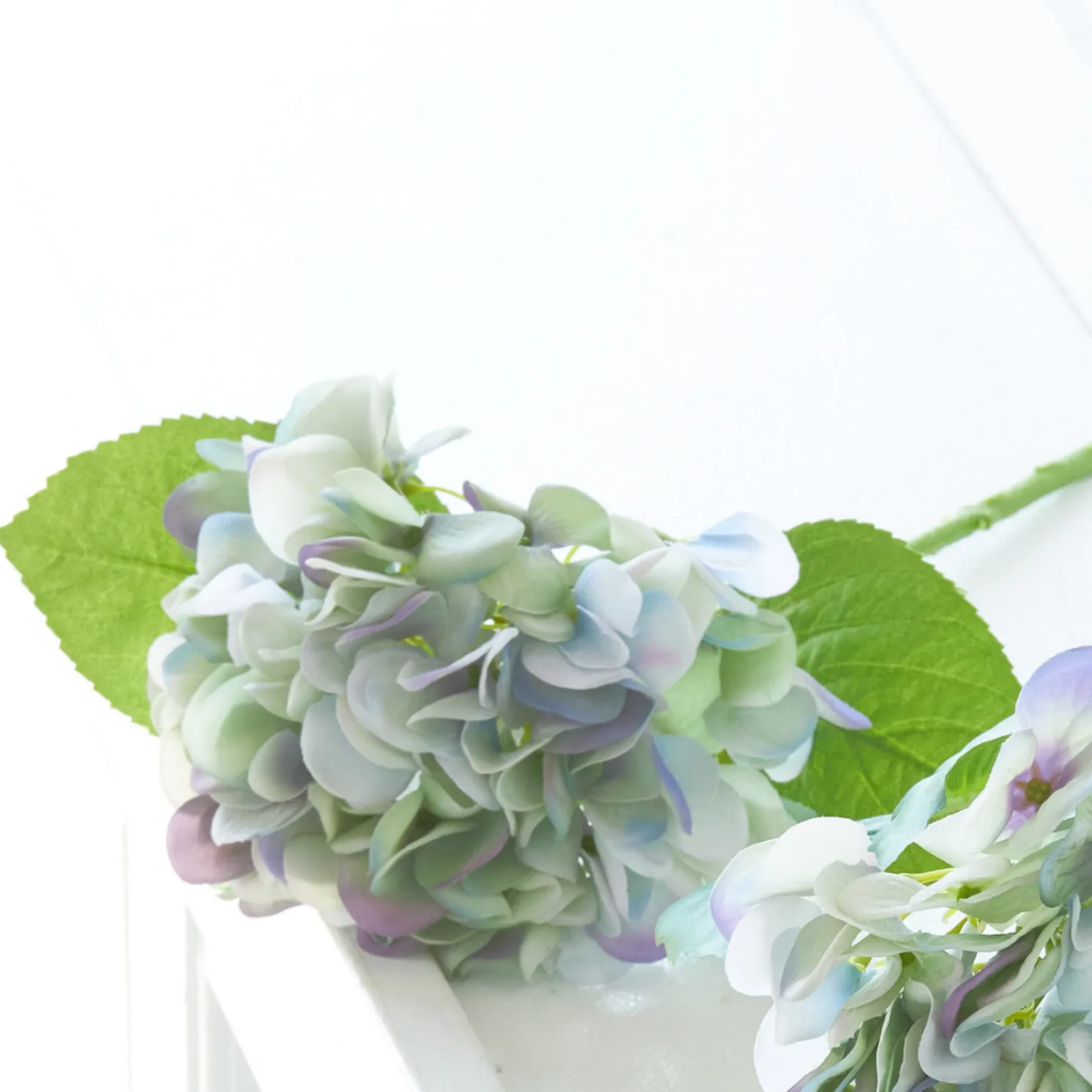 Raz 13" Real Feel Green and Purple Hydrangea Stem F4441780