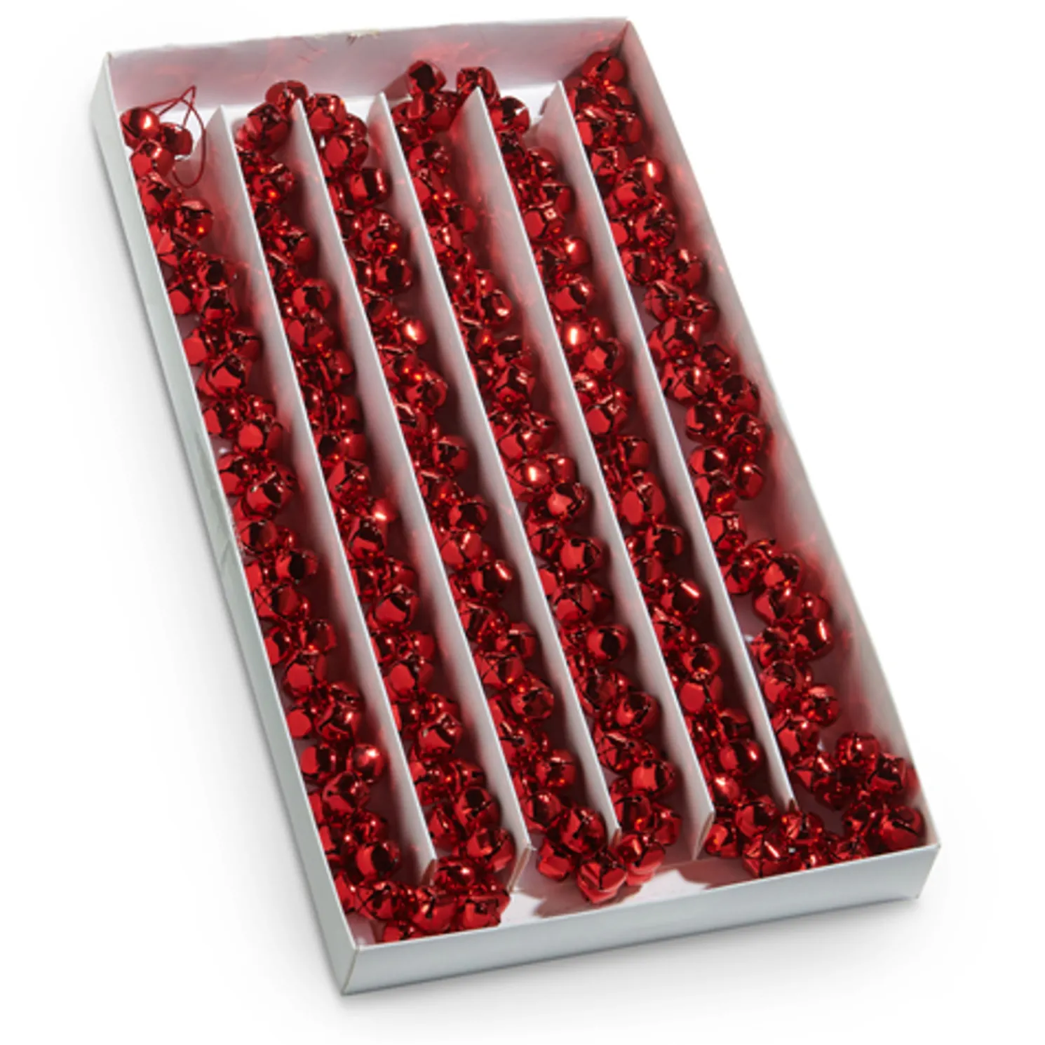 Raz 6' Red Jingle Bell Christmas Tree Garland G4532824