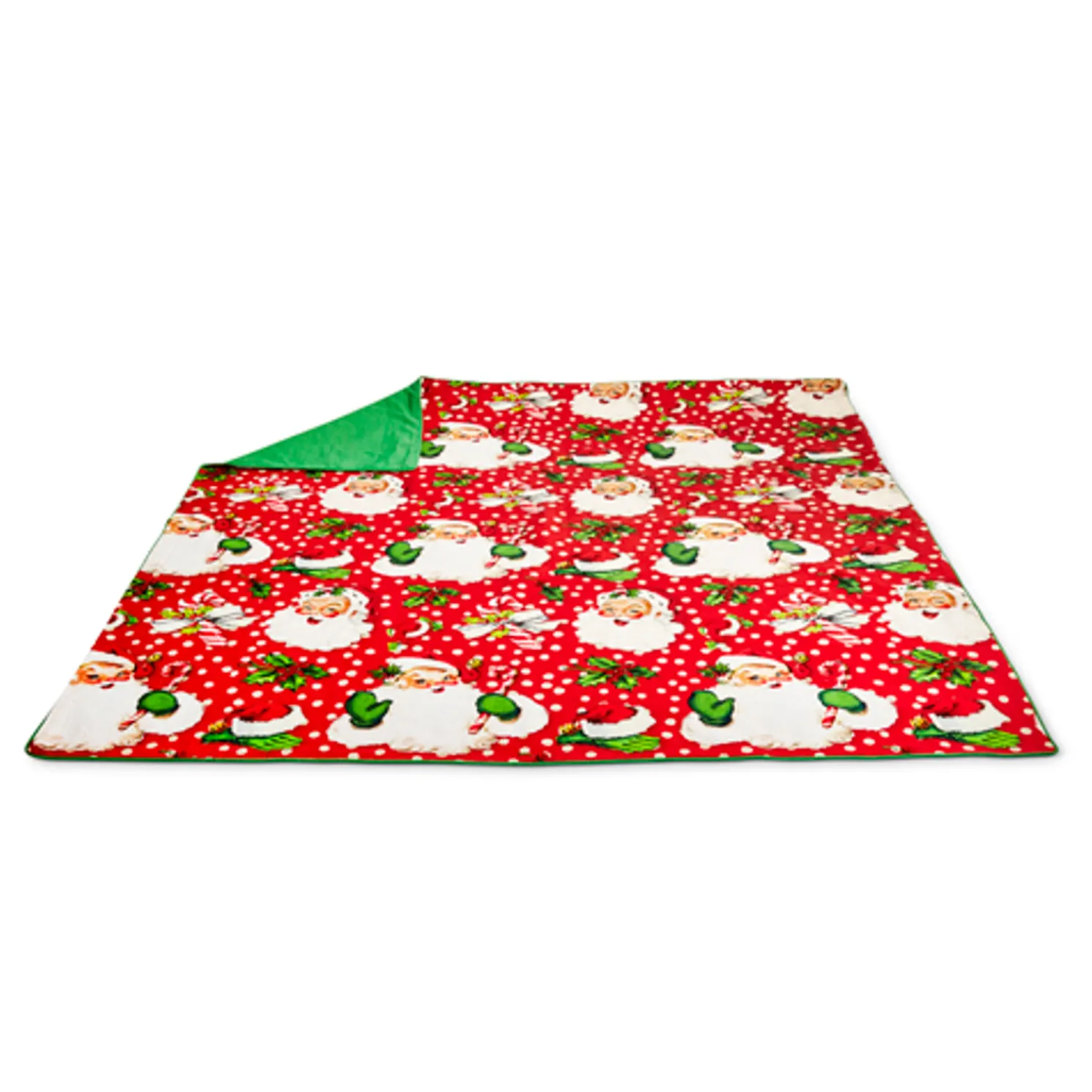 Raz 56" Red Retro Santa Christmas Tablecloth 4419353