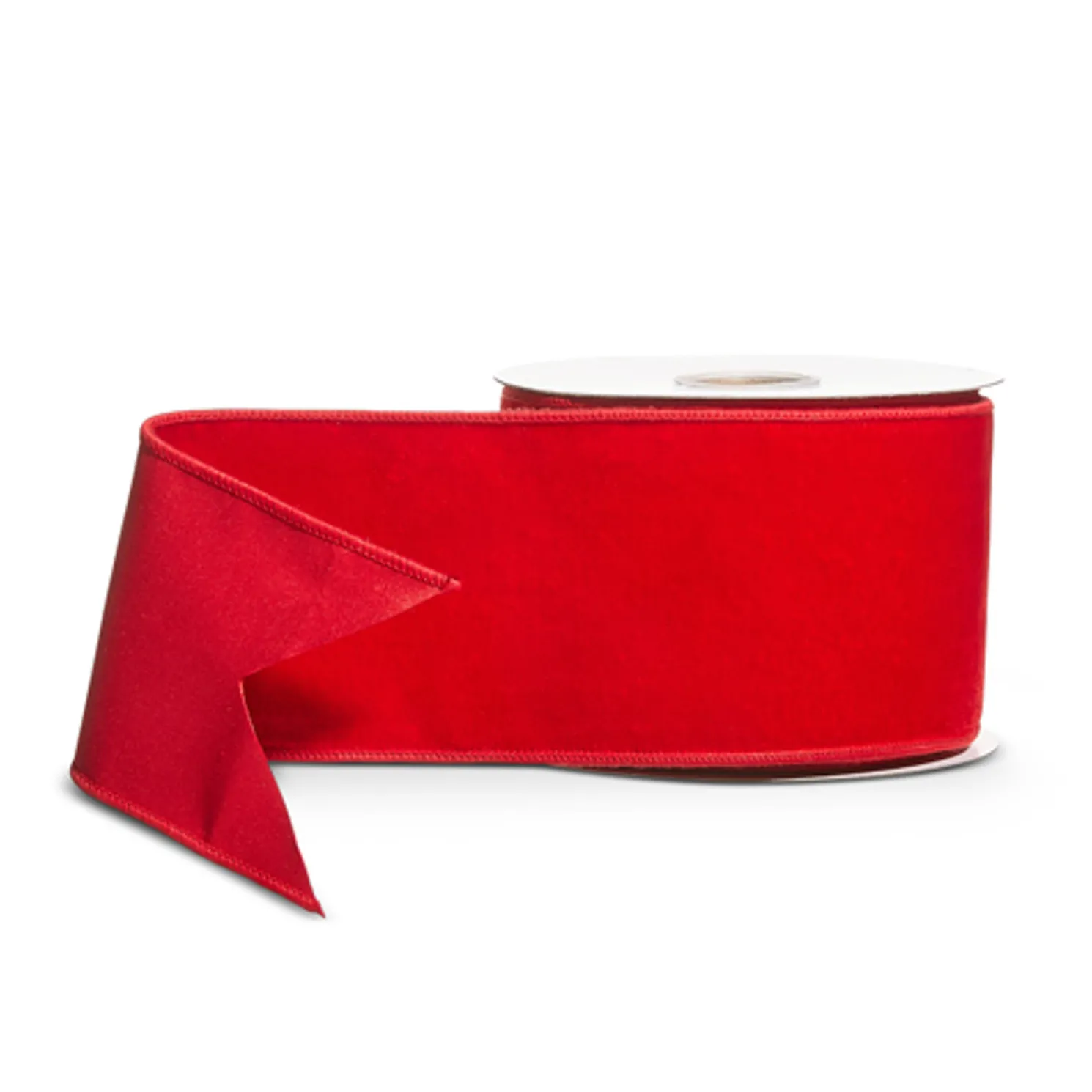 Raz 4" Red Velvet Wired Christmas Ribbon R4527866