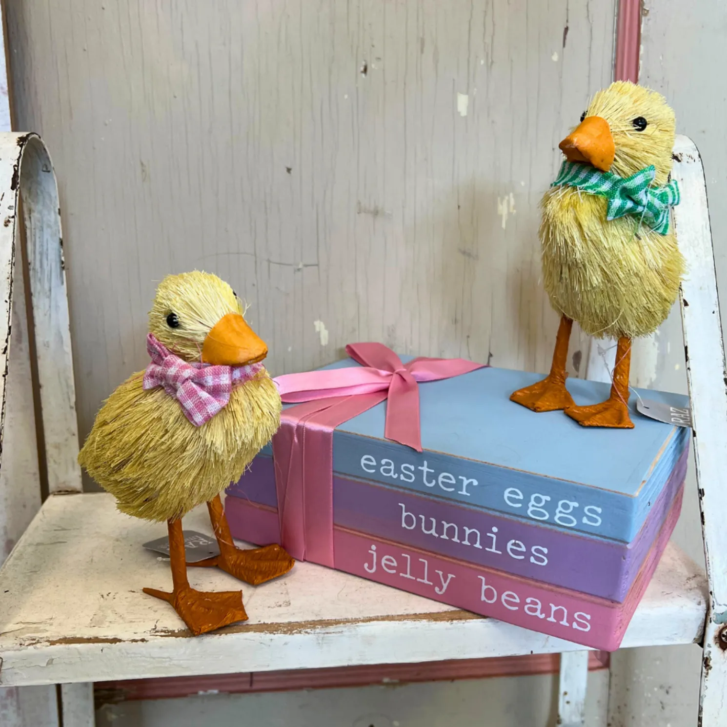 Raz 5.5" Sisal Ducks Easter Decoration Set of 2 4253306